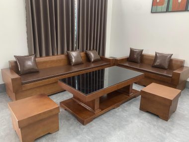 bộ sofa hiện đại 5 món gỗ hương đá