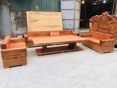 siêu phẩm sofa nguyên khối gỗ hương đá