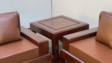 đôn góc gỗ sồi Nga