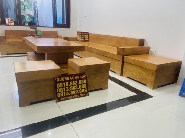 hai đôn góc gỗ gõ đỏ