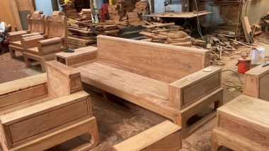 bản mộc thô sofa hiện đại