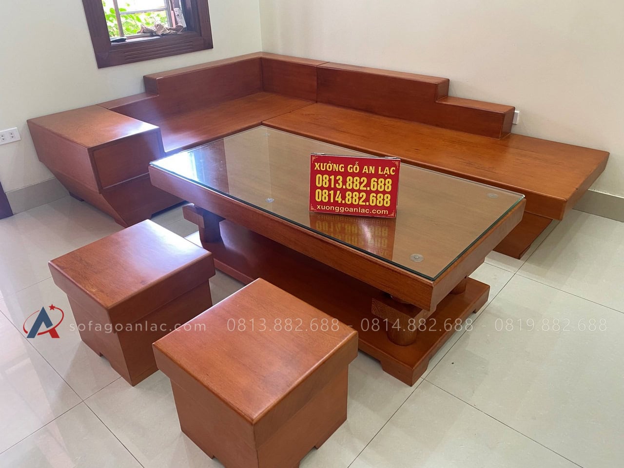 bộ sofa góc chữ L tiện dụng