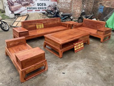 mẫu sofa gỗ hương đá hàng tuyển