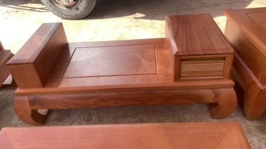 đôn ngồi phụ gỗ gõ đỏ