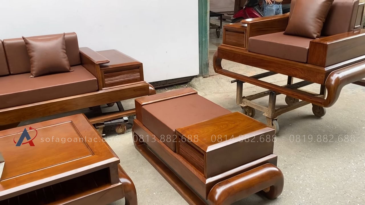 đôn phụ gỗ hương đá