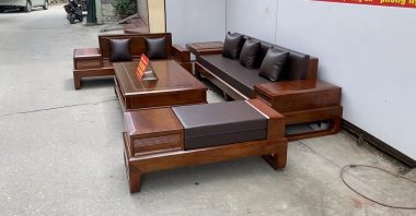 bộ sofa gỗ hương đá hiện đại