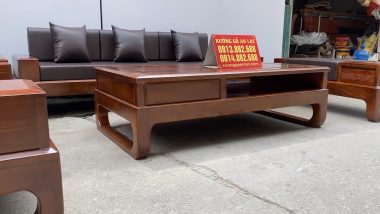 bàn trà 2 tầng rộng rãi