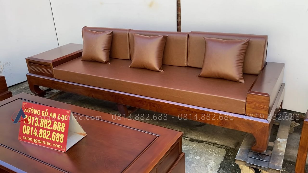 ghế băng dài gỗ hương đá