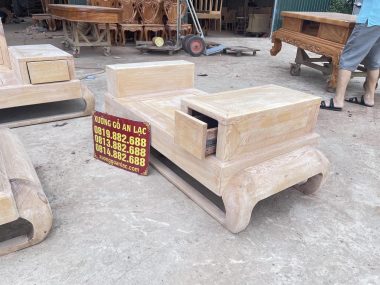 đôn ngồi phụ gỗ gõ đỏ