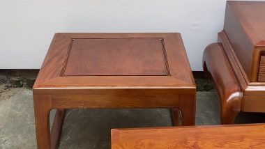 đôn góc gỗ hương đá