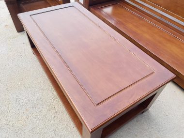 bàn trà chữ nhật gỗ gõ đỏ