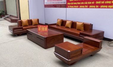 mẫu sofa zito chân chếch liền yếm gỗ hương đá