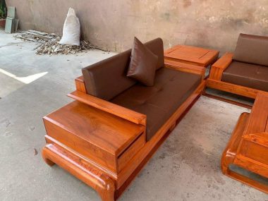 ghế đôi gỗ gõ đỏ
