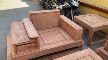mẫu ghế đơn tay lệc có ngăn kéo