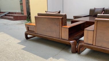 ghế đơn gỗ góc chó