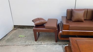 đôn góc góc gỗ hương đá