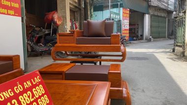 ghế đơn kèm đệm da