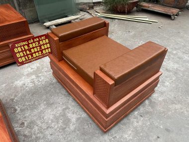 đôn ngồi kèm đệm da