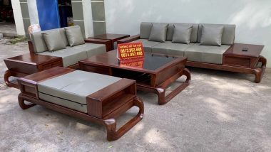 sofa zito chân xoắn gỗ óc chó