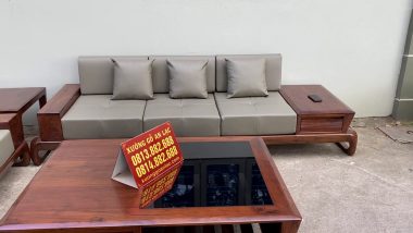 bàn trà chữ nhật 2 tầng