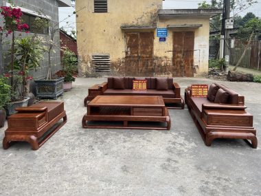 Bộ sofa zito chân đùi gà hàng víp gỗ hương đá